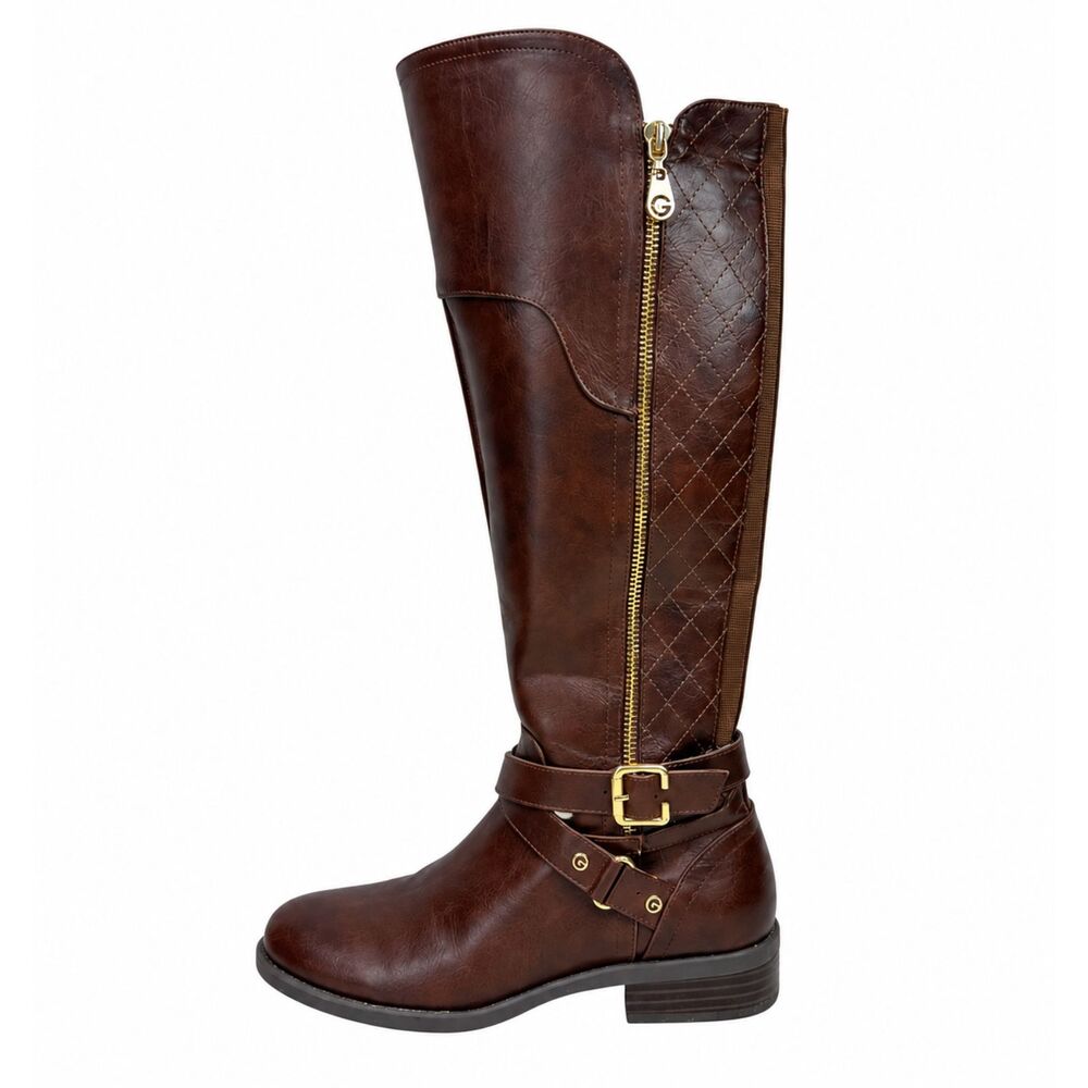 G by Guess Haydin Knee High Equestrian Riding Boots Brown Womens Size 6 Western